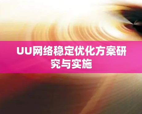 UU网络稳定优化方案研究与实施